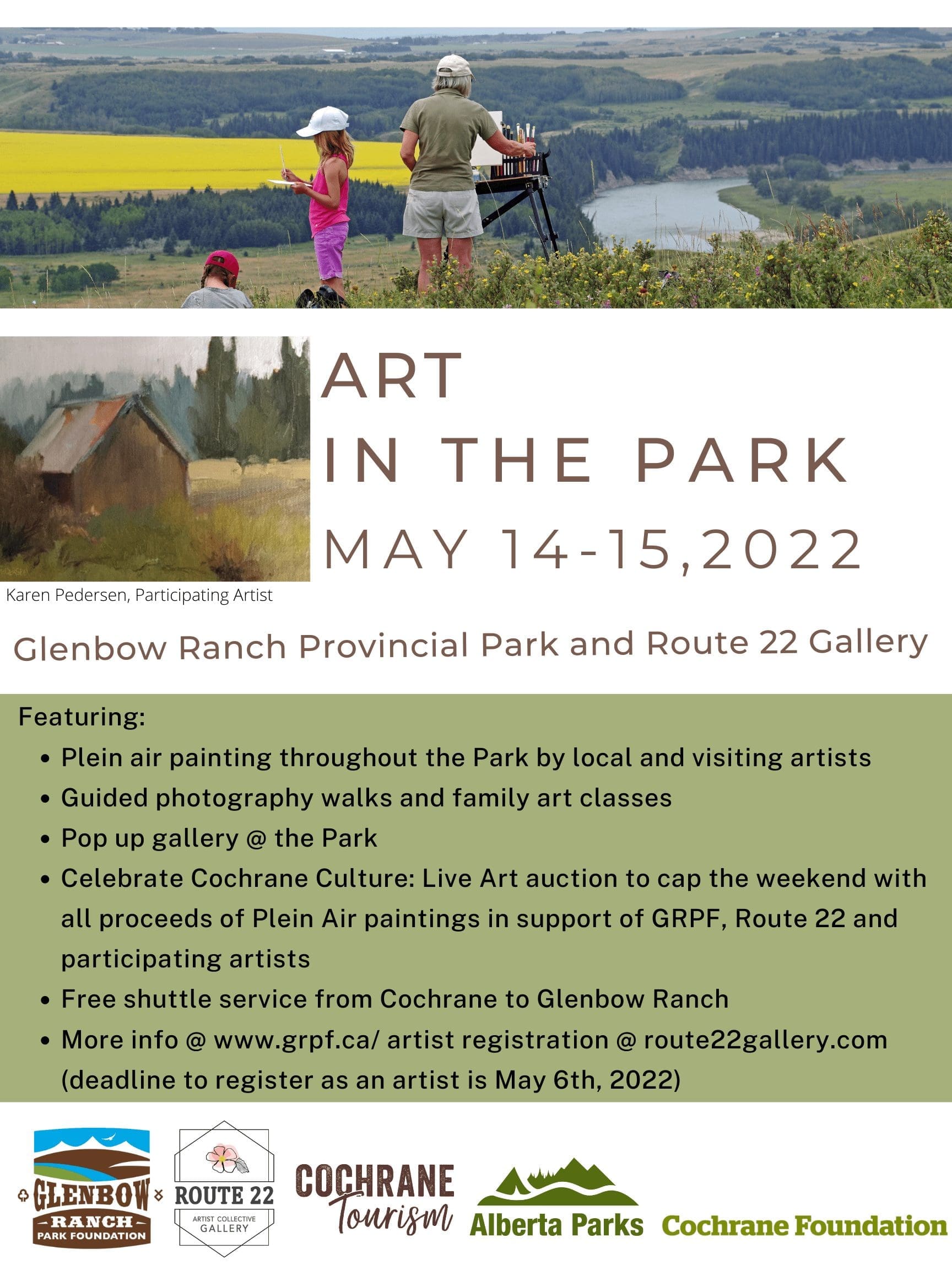painting, photography walks, family art classes and more