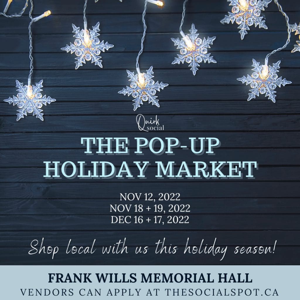 Poster for Pop-up Holiday Markets