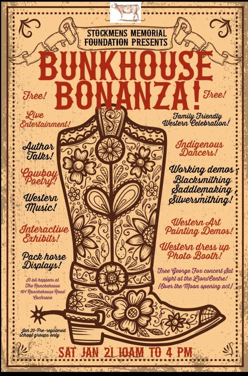 Bunkhouse Bonanza event Cochrane, Alberta