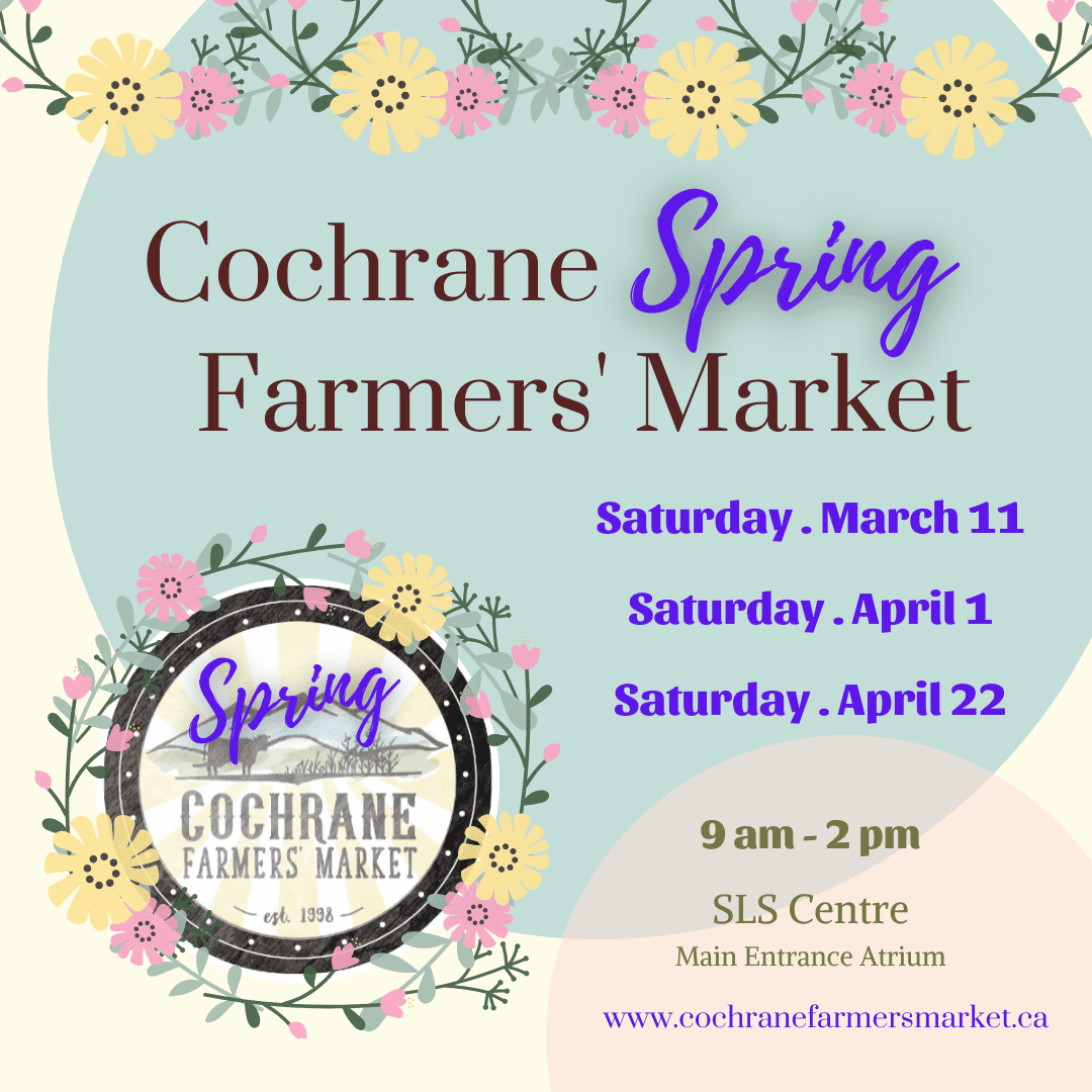 Spring market, Cochrane Alberta